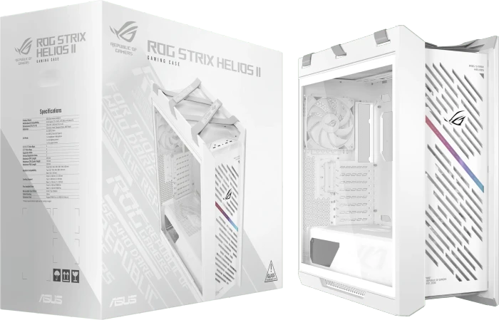 ASUS ROG Strix Helios II GX601S White, Glasfenster