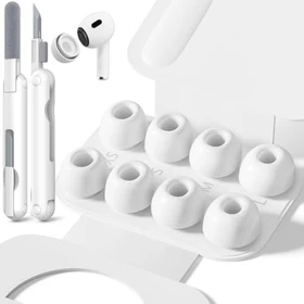 Inesore Replacement Ear Tips for Airpods Pro 1/2, Größe XS/S/M/L, weiß, 4 Paar