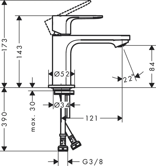 Hansgrohe Rebris E 80 CoolStart mattschwarz