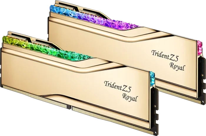 G.Skill Trident Z5 Royal RGB Gold UDIMM 32GB Kit, DDR5-6000, CL28-36-36-96