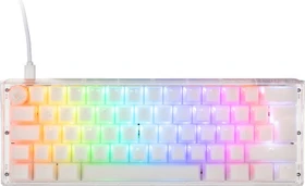 Ducky One 3 Mini PBT, LEDs RGB, Aura White, MX SILENT RGB RED, USB, DE
