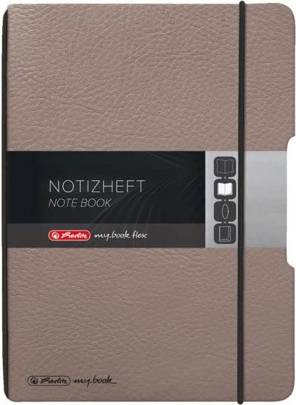 Herlitz my.book flex Notizheft Lederoptik-Wechselcover