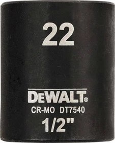 DeWalt DT7540 Außensechskant Steckschlüssel 1/2", 22x38mm