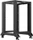 Lanberg Open Rack Series 19" Open Frame Rack 18HE, 4-Pfosten, mit Rollen, Flat Pack, tiefenverstellbar, 430-590mm, RAL 9004, 800mm tief (OR01-6818-B)