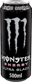 Monster Energy Ultra Black Zero Zucker 12x 500ml