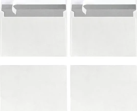 Herlitz Briefumschlag C6 weiß, 162x114mm, 75g/m², 100er-Pack