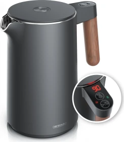 Arendo Wood Style grau/nussbaum