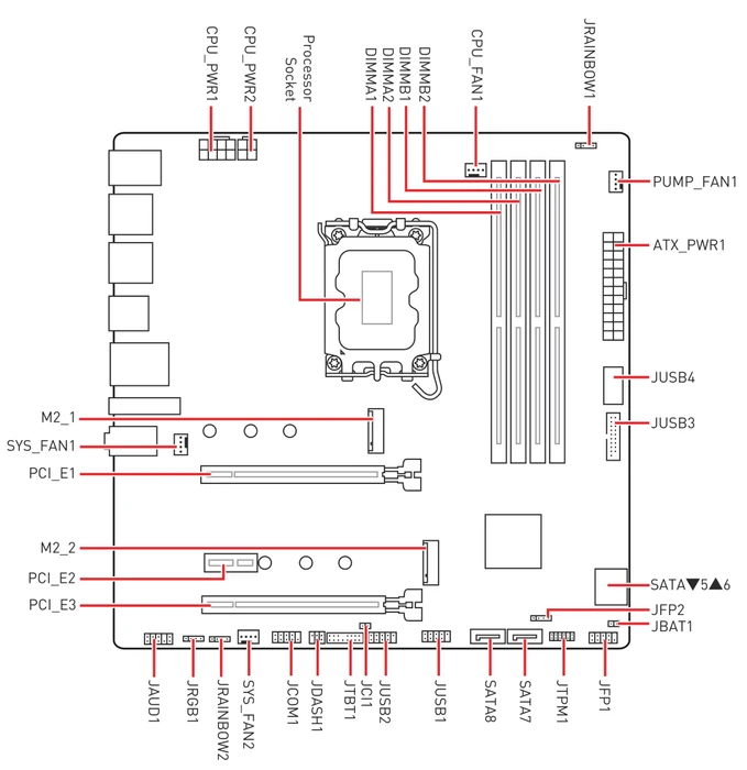 MSI PRO B660M-A (Intel 1700)