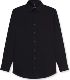 OLYMP Luxor Modern Fit New Kent Hemd langarm schwarz (Herren)