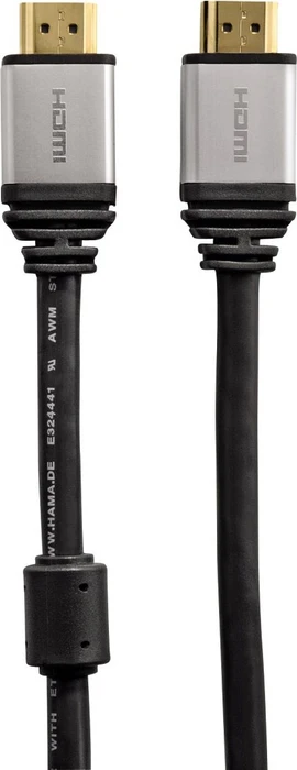 Hama High Speed HDMI 1.3 Kabel metall schwarz, 3m