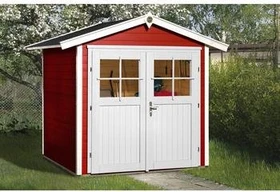 Weka 224 205x109cm Gerätehaus schwedenrot