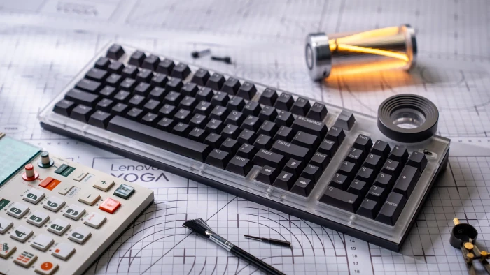 Lenovo Yoga Creative Keyboard, AngryMiao Edition, LEDs RGB, hot-swap, Light Sakura Silent, USB, US