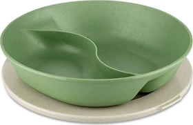 koziol Connect Separee Menü mit Deckel Teller 1.5l nature leaf green