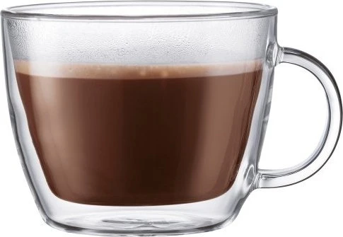 Bodum Bistro Cafè-Latte-Glas mit Griff 450ml, 2 Stück