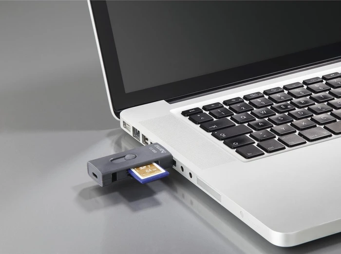 Hama OTG Dual-Slot-Cardreader, USB-C 3.0/USB-A 3.0 [Stecker]
