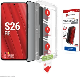 Displex Privacy Glass mit Mount Master für Samsung Galaxy S26 FE