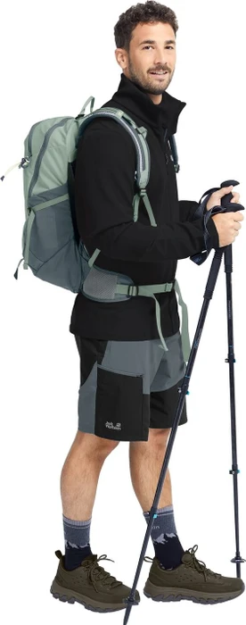 Jack Wolfskin Ridge Hike Fz Jacke schwarz (Herren)