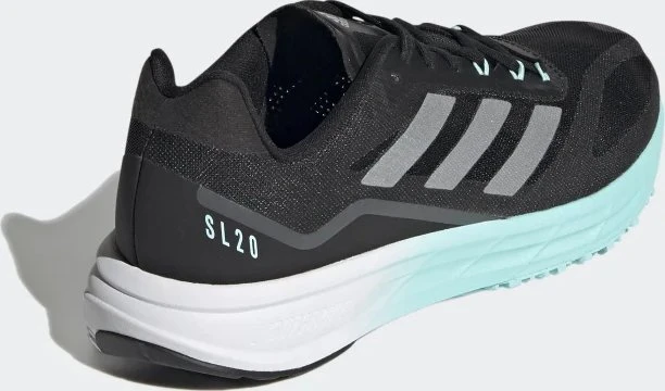 adidas SL20 core black/silver metallic/clear aqua (Damen)