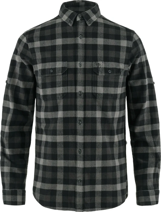 Fjällräven Skog Hemd langarm schwarz/grau (Herren)