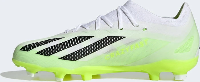adidas X Crazyfast.1 FG cloud white/core black/lucid lemon (Junior)