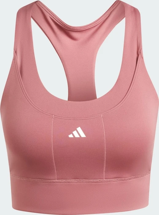 adidas Run Pocket Medium-Support Sport-BH preloved crimson (Damen)