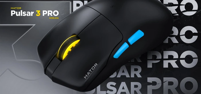 Hator Pulsar 3 Pro Wireless Gaming Mouse schwarz, USB/Bluetooth