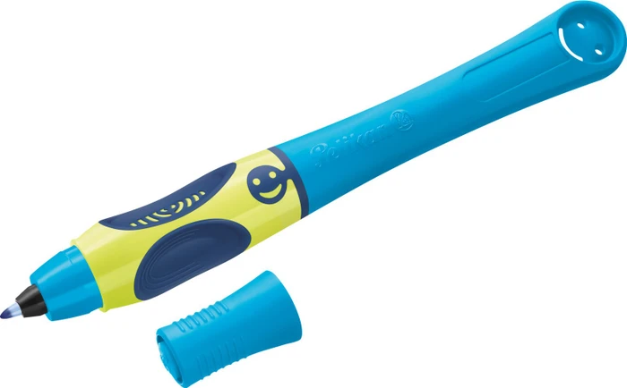 Pelikan griffix 3 Tintenroller (Patrone) neon fresh blue, Rechtshänder, Blister