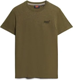 Superdry Organic Cotton Essential Logo T-Shirt kurzarm olive fleck (Herren)