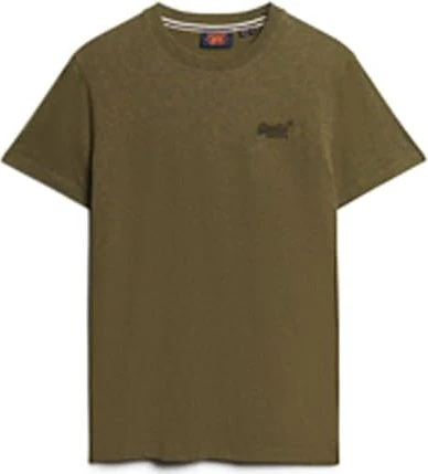 Superdry Organic Cotton Essential Logo T-Shirt kurzarm olive fleck (Herren)