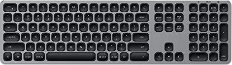 Satechi Aluminium Wireless Keyboard, space gray, Bluetooth, US