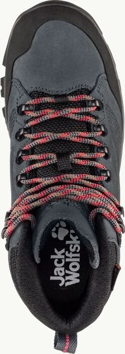 Jack Wolfskin Rebellion Texapore Mid grau/rot (Damen)