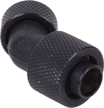 Aquatuning HF Schraubanschluss 45° G1/4" AG auf 13/10 drehbar, schwarz