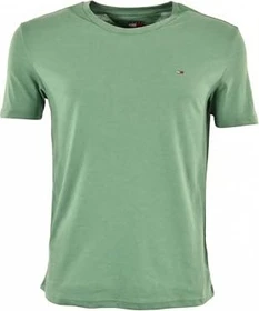 Tommy Hilfiger Extra Slim Tommy Flag Jersey T-Shirt kurzarm bahama green heather (Herren)