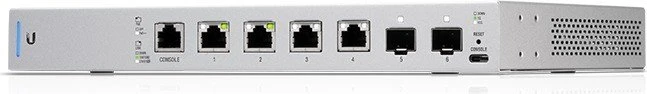 Ubiquiti UniFiSwitch 6 XG Desktop 10G Managed Switch, 4x RJ-45, 2x SFP+, PoE++