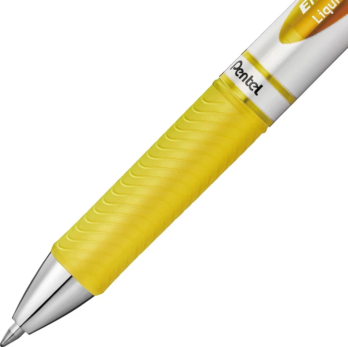 Pentel EnerGel XM BL77 Gelroller gelb/silber, 12er-Pack