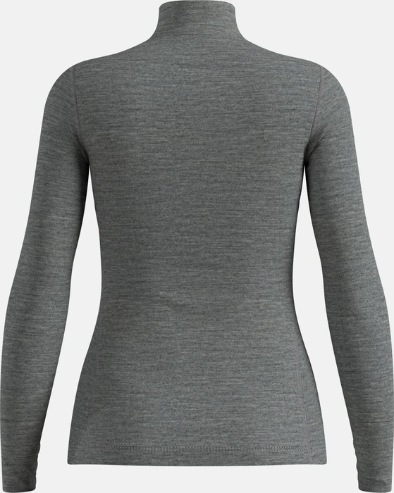 Odlo Natural Merino 200 Baselayer Half Zip Funktionsshirt langarm odlo steel grey melange (Damen)