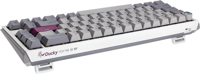 Ducky One 3 SF, Mist Grey, PBT, LEDs RGB, MX SILENT RGB RED, USB, US