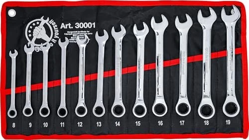 BGS technic Schraubenschlüsselsatz inkl. Tasche, 12-tlg.