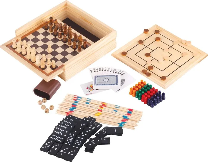 Natural Games Holz-Spielesammlung 50in1