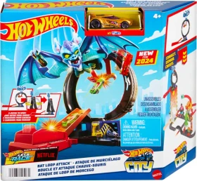 Mattel Hot Wheels City Nemesis Bat Vs Tire Shop