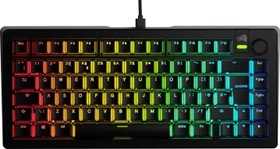 Glorious GMMK 3 75% Pre-built Gaming Keyboard, schwarz, LEDs RGB, Glorious Fox MX, USB, UK (GLO-KB-GMMK3-75-PB-FOX-W-BLK-UK)