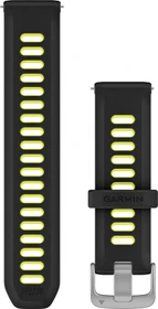 Garmin Schnellwechsel Ersatzarmband 20mm Silikon black/amp yellow