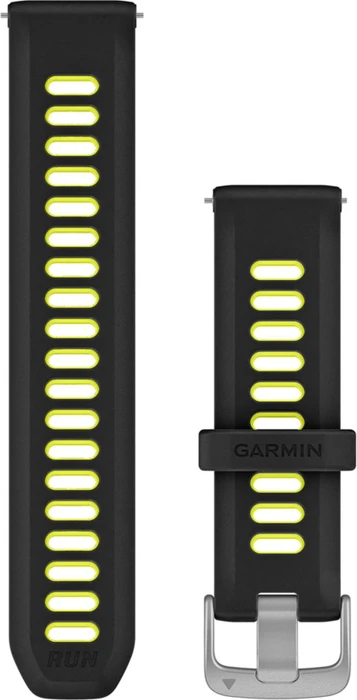 Garmin Schnellwechsel Ersatzarmband 20mm Silikon black/amp yellow