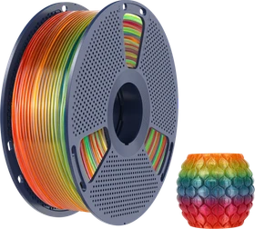 Sunlu PLA Transparent Rainbow-01, mehrfarbig, Spule, 1.75mm, 1.00kg
