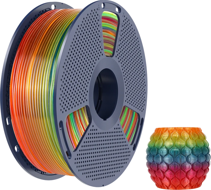 Sunlu PLA Transparent Rainbow-01, mehrfarbig, Spule, 1.75mm, 1.00kg