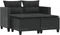 vidaXL Gartensofa 2-Sitzer mit Hockern Vorschaubild