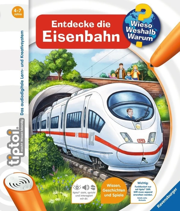 Ravensburger tiptoi Buch: Wieso? Weshalb? Warum? 17: Entdecke die Eisenbahn