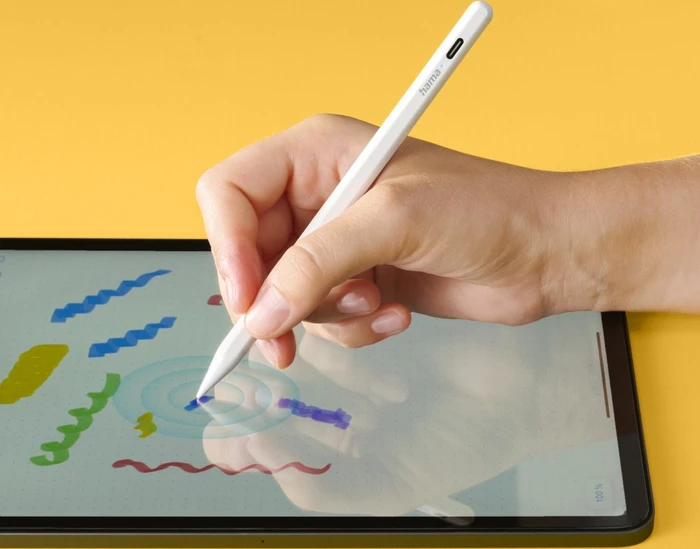 Hama Aktiver Eingabestift "Scribble" für Apple iPads, weiß