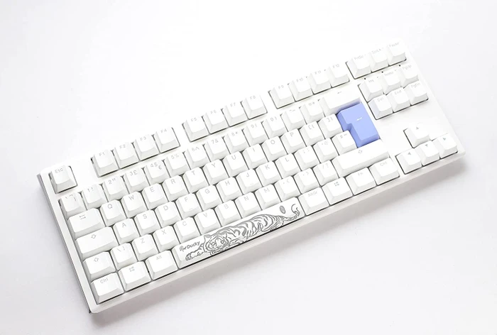 Ducky One 3 TKL PBT, LEDs RGB, Pure White, MX RGB BROWN, USB, DE