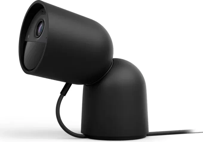 Philips Hue Secure 2K Kamera, kabelgebunden mit Standfuß, schwarz